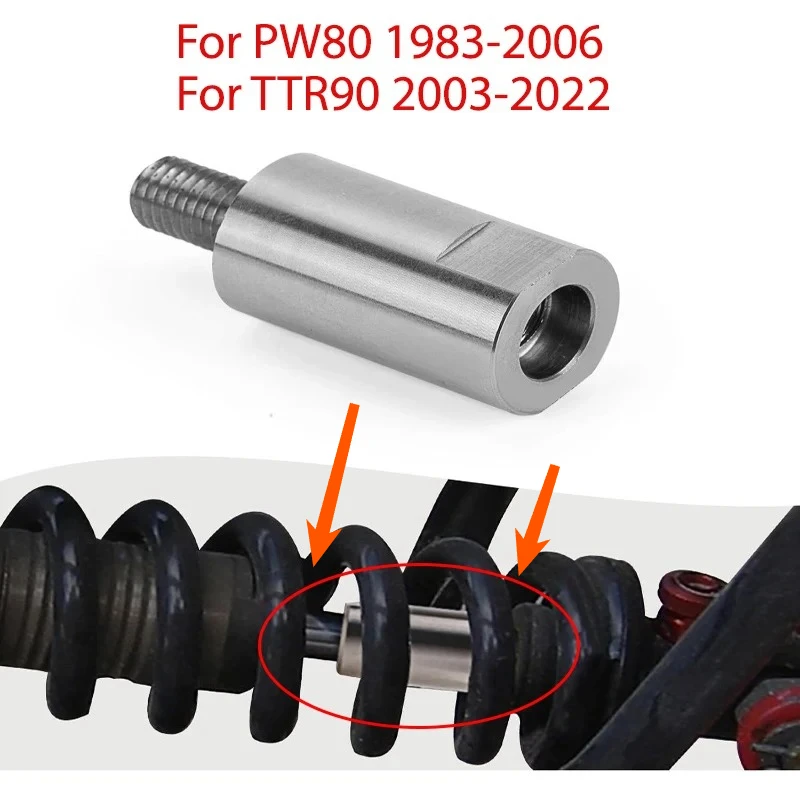 Motorcycle PW80 Parts Raising Rear Seat Height 4 inches Stainless Steel Shock Extender for PW80 TTR90 1983-2022