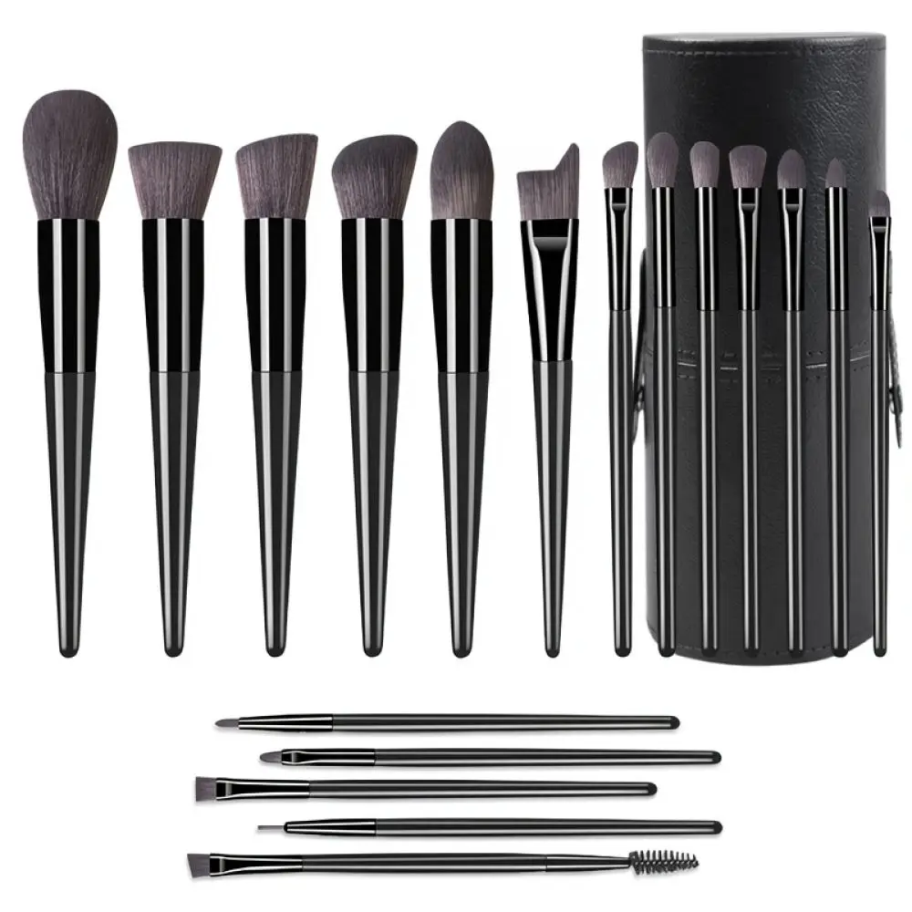 Complete Cosmetic Brush Kit Soft Synthetic Bristles Eye Shadow Blending Contour Blush Highlighter Beauty Application Tool Set
