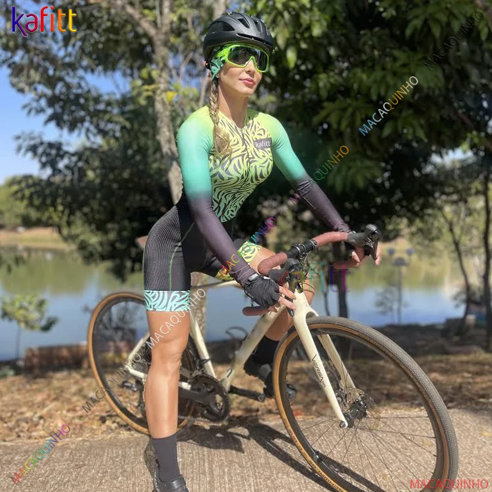 

Kafit Long Cycling Jumpsuit Women's Monkey Sports Set Cycling Clothing 2022 Free Shipping