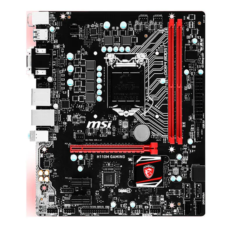 For MSI H110M GAMING Motherboard Intel H110 LGA 1151 Micro-ATX SATA3.0 USB3.0