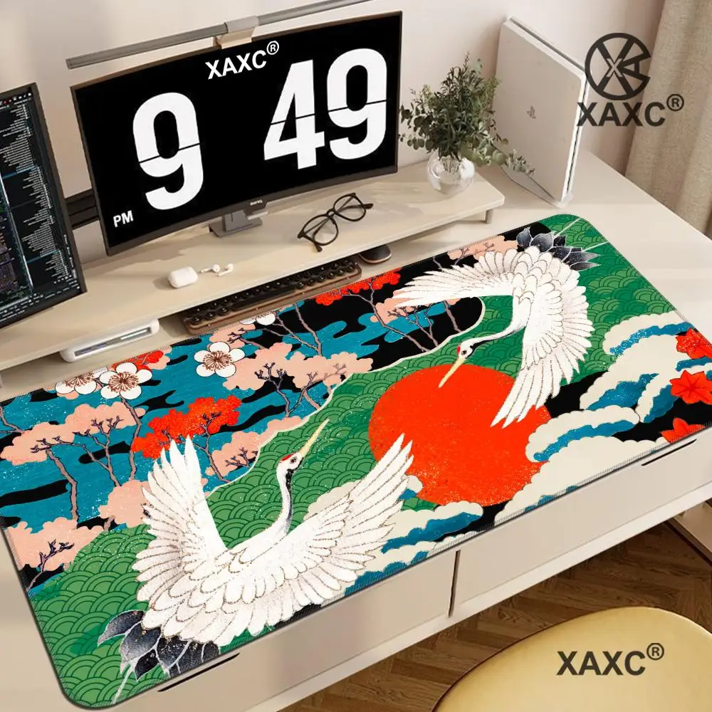 

Japanese Crane XAXC Mouse Pad large keyboard mouse desk pad non-slip rubber gaming mouse pad laptop mouse carpet