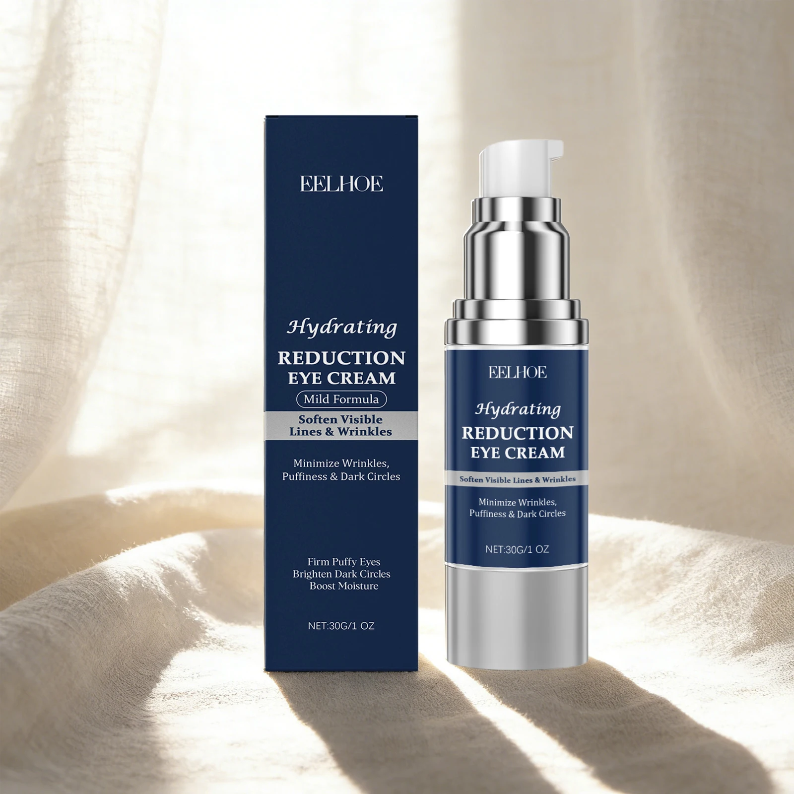 Hyaluronic Acid Eye Cream Stick Firming Skin Fade Eye Fine Lines Anti-Puffiness Lighten Dark Circle Moisturizing Eye Skin Care