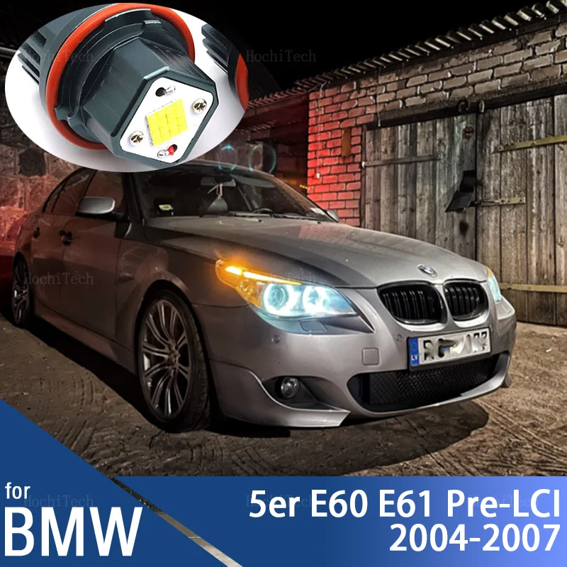 120W LED Angel Eyes Bulbs for BMW 5 series E60 E61 Pre-LCI 520i 523i 525i 528i 530i 535i 540i 04-07 Car Marker Headlights Lamps