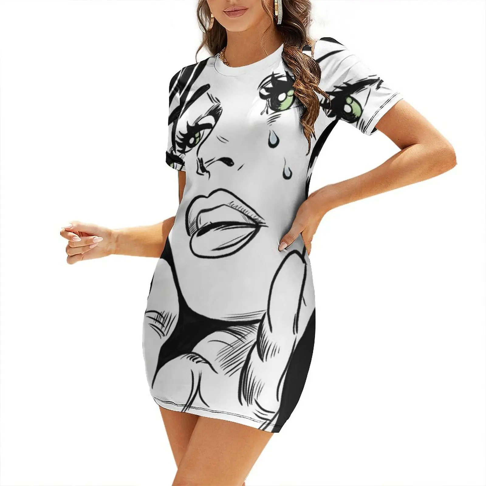 

He Said He Loved You Very Much Short-Sleeved Dress women clothes women's clothing korea stylish Women's summer dress Dress