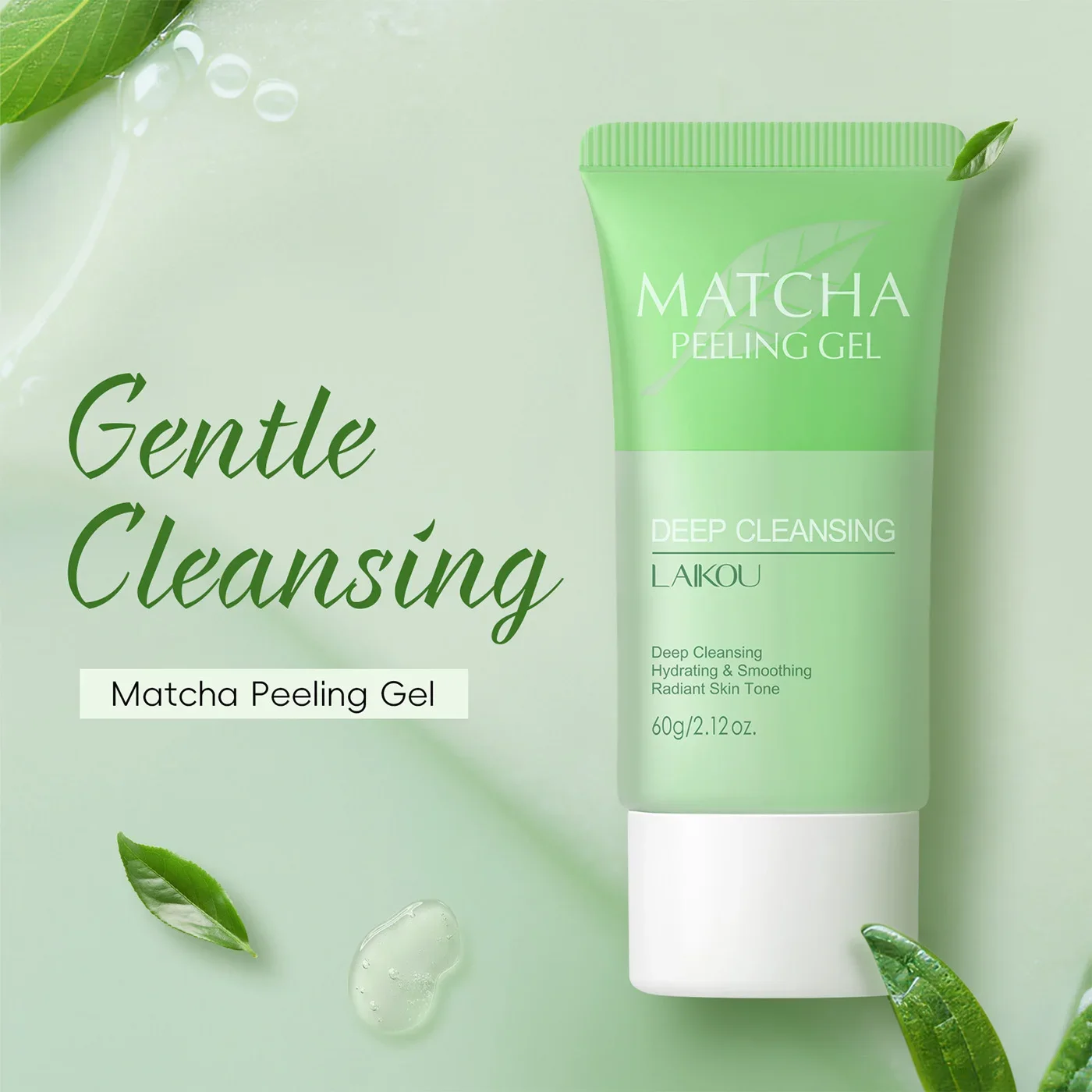 Matcha Exfoliating Exfoliate Peeling Gel Facial Scrub Moisturise  Nourishing Repair Scrubs Face Cream Skin Care