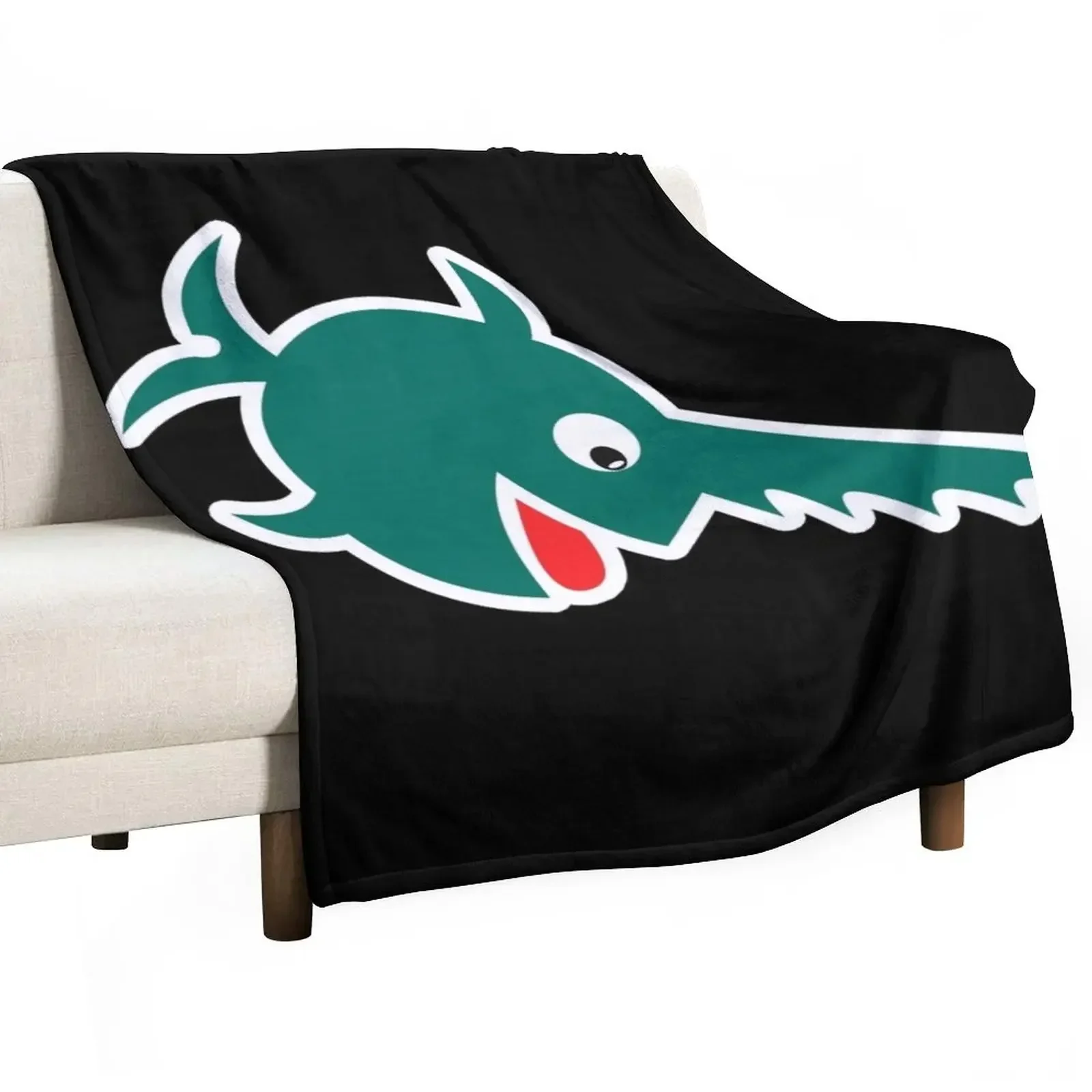 

Kriegsmarine U-boat 9th Flotilla - Laughing Sawfish - REVERSE - Clean Style Throw Blanket heavy to sleep Custom Blankets