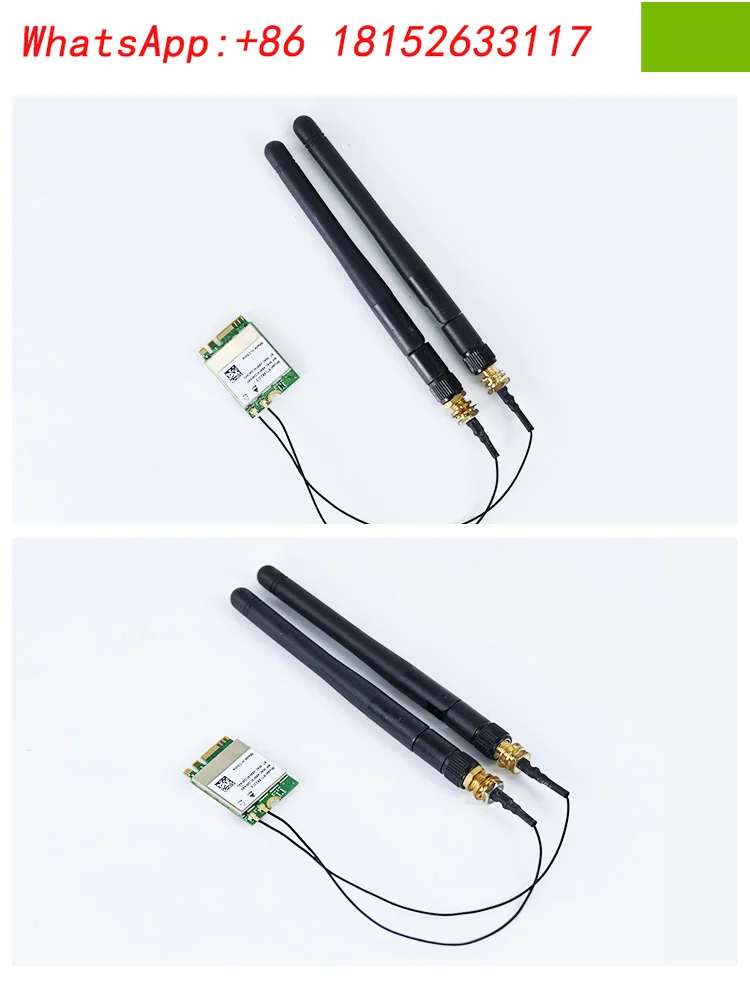 Jetson Nano/NX/Orin ثنائي النطاق 8822CE بطاقة الشبكة اللاسلكية M.2 بلوتوث WIFI وحدة M.2 بطاقات الشبكة اللاسلكية + هوائي * 2 مم
