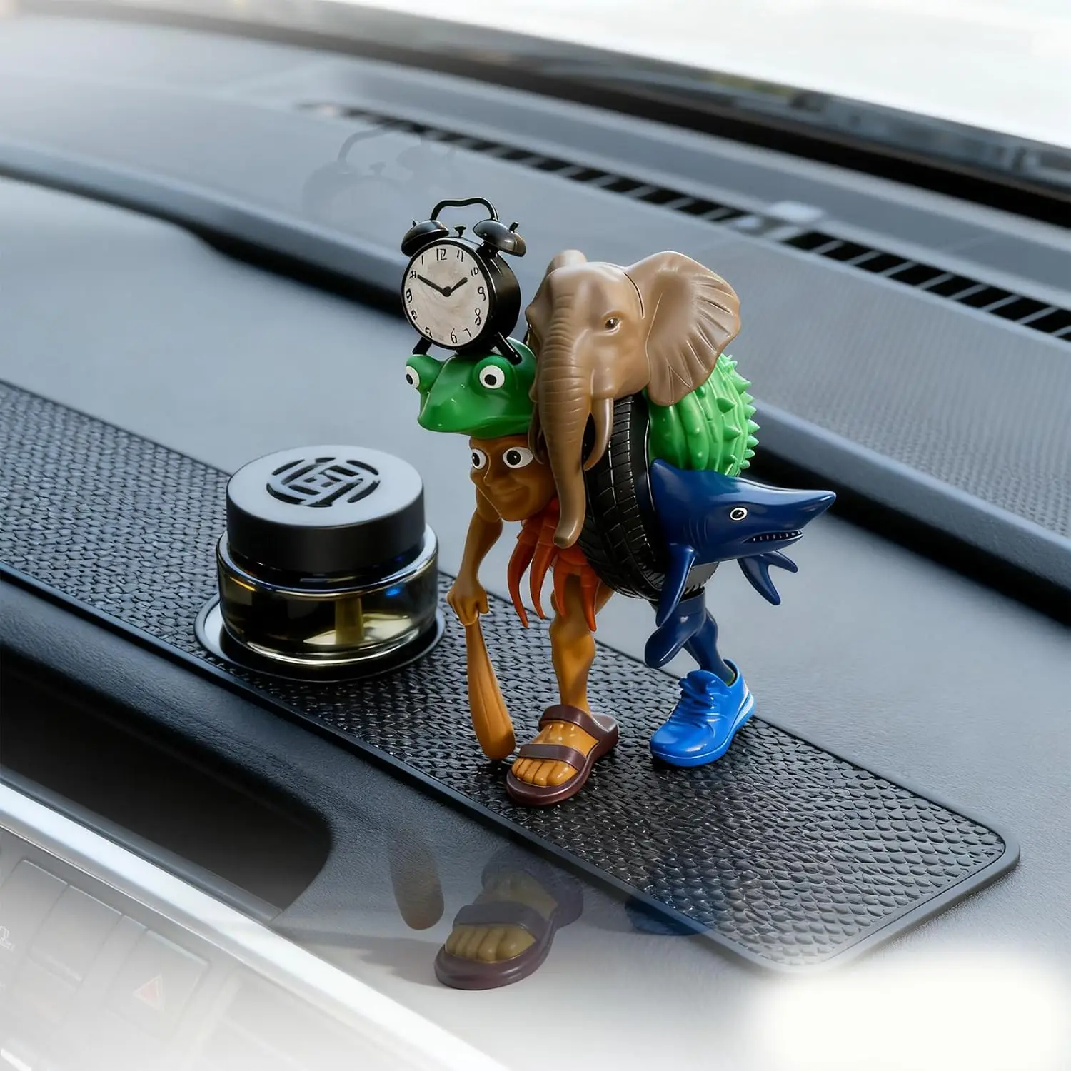 Brain Rot Toys Tungtungtung Sahur, Tralalero Tralala Shark, Combination of Italian Brainrot Characters Desk Decor Figurine Gifts