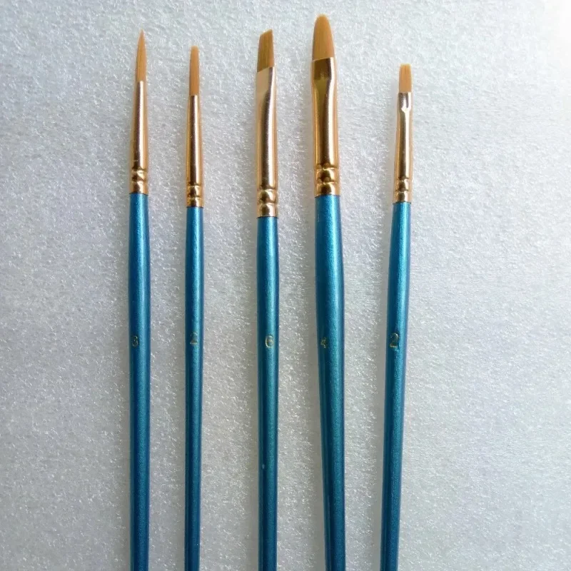 

10Pcs/Pack Wooden Handle Nylon Hair Painting Brushes Oil Watercolor Drawing Painting Brushes Set Art Supply