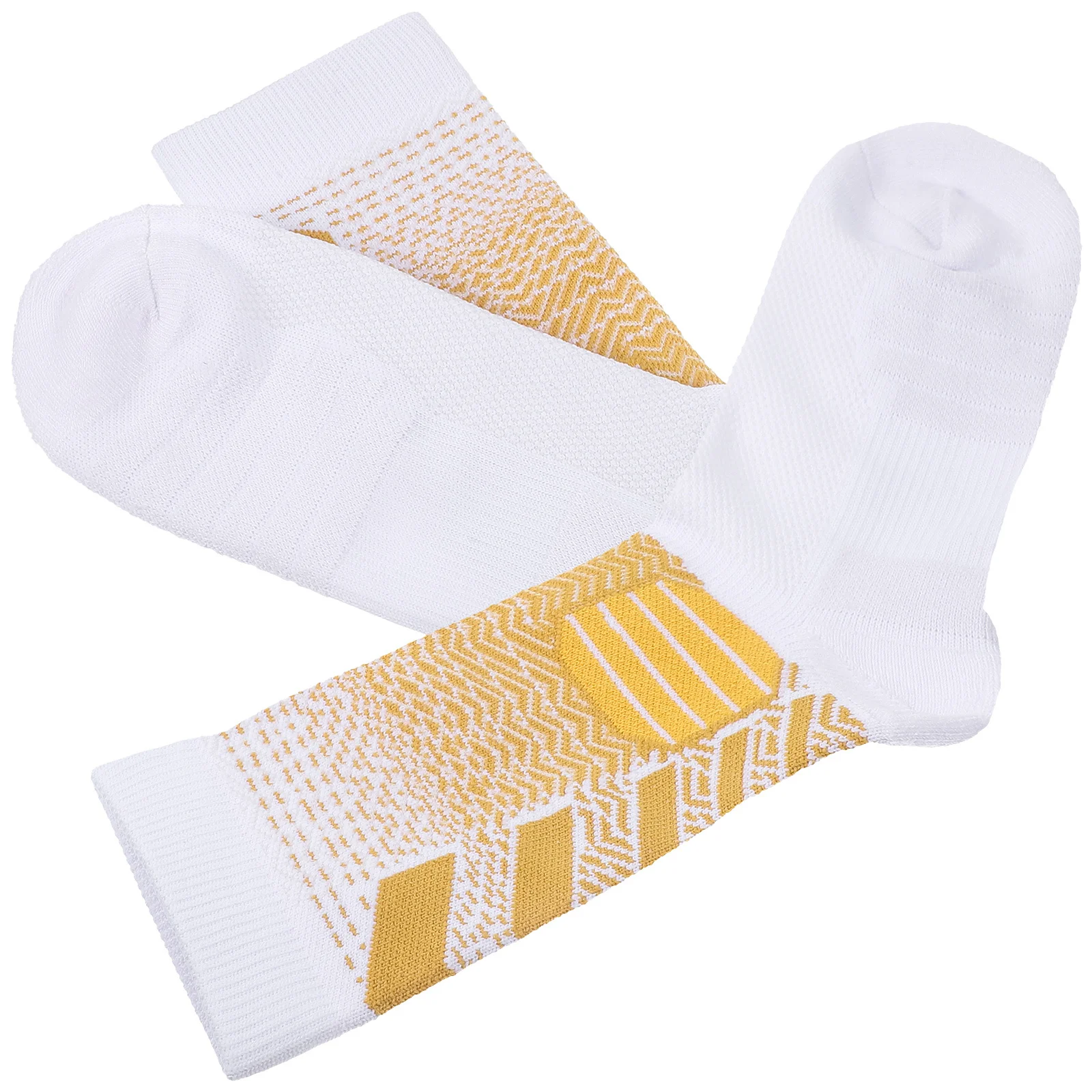 

1Pair Mens Athletic Socks Thickened Cushion Sole Breathable Fabric Running Training Basketball Socks High Elasticity