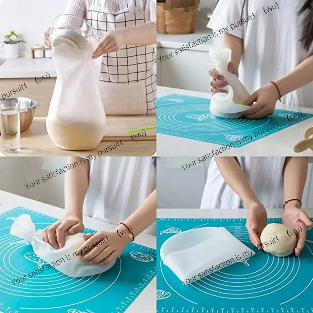 Kneading Dough Bag Silicone Versatile Dough Mixer for Bread, Pastry, Pizza & Tortilla Non-Toxic Multifunctional Cooking Tool