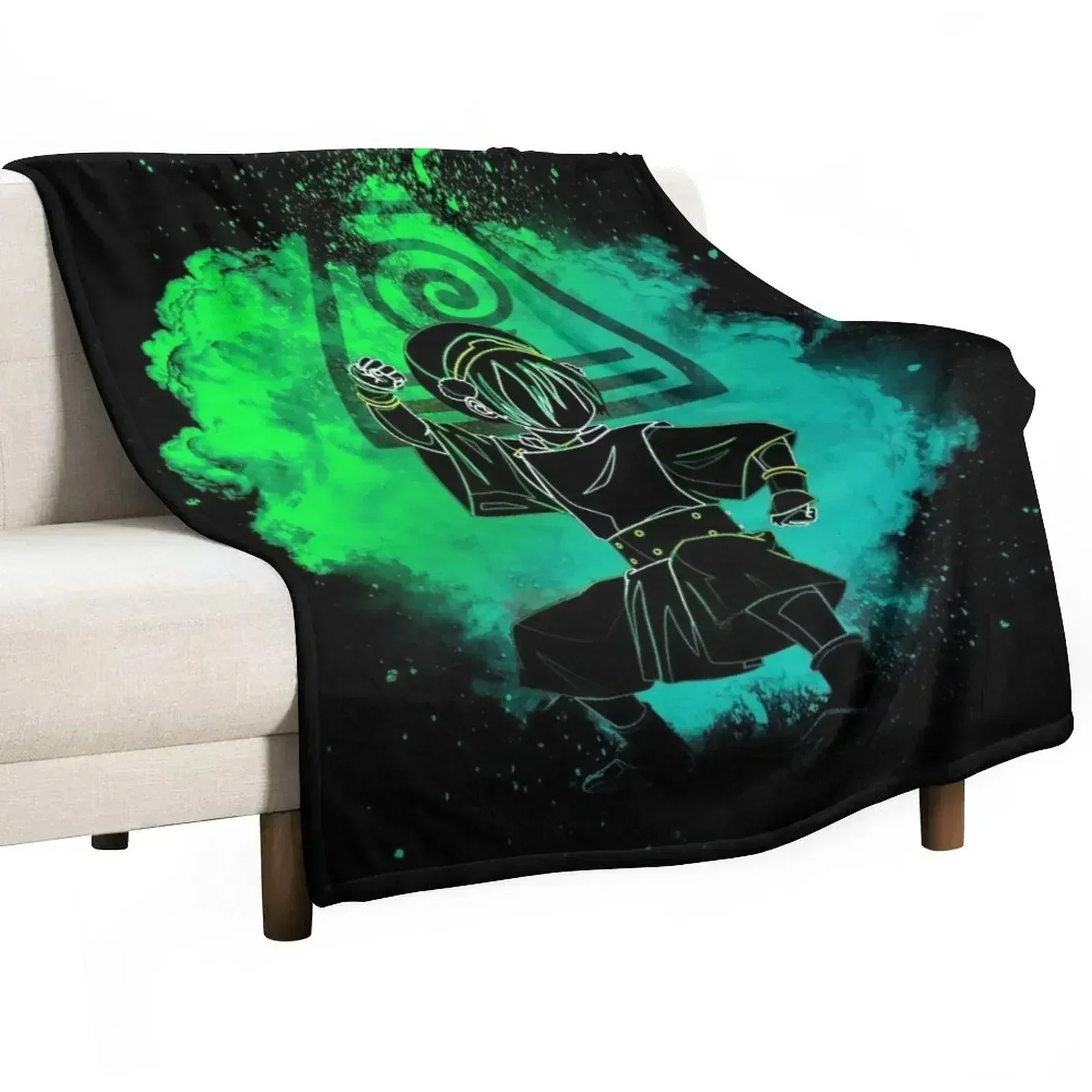 Soul of the Earthbender Throw Blanket Softest Retros Bed linens Blankets