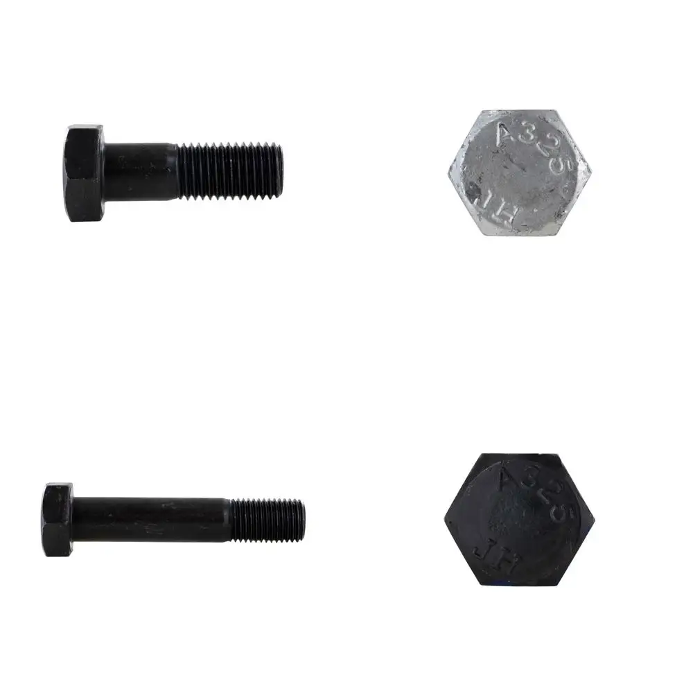 

Heavy Hex Structural Bolts 10-Pack, 1-1/8 Length, 7x3-1/2 Diameter, Plain Finish, Type 1, Suitable for Heavy-Duty Construction