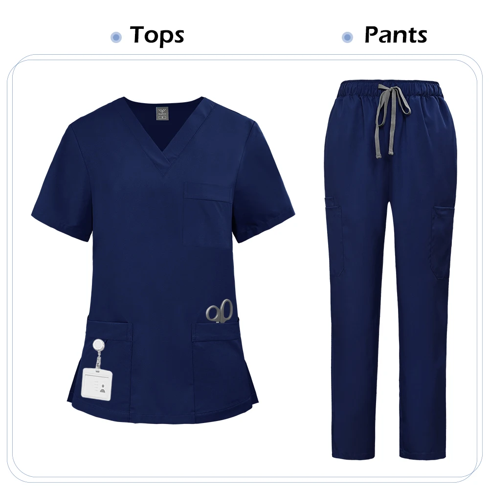 Niaahinn Krankenschwester-Uniformen, Damen, Pflegeartikel, Tierpflege, Arbeitskleidung für den Gesundheitsbereich, 12 Farben, hochwertige klinische Krankenschwester-Sets – Detail 16
