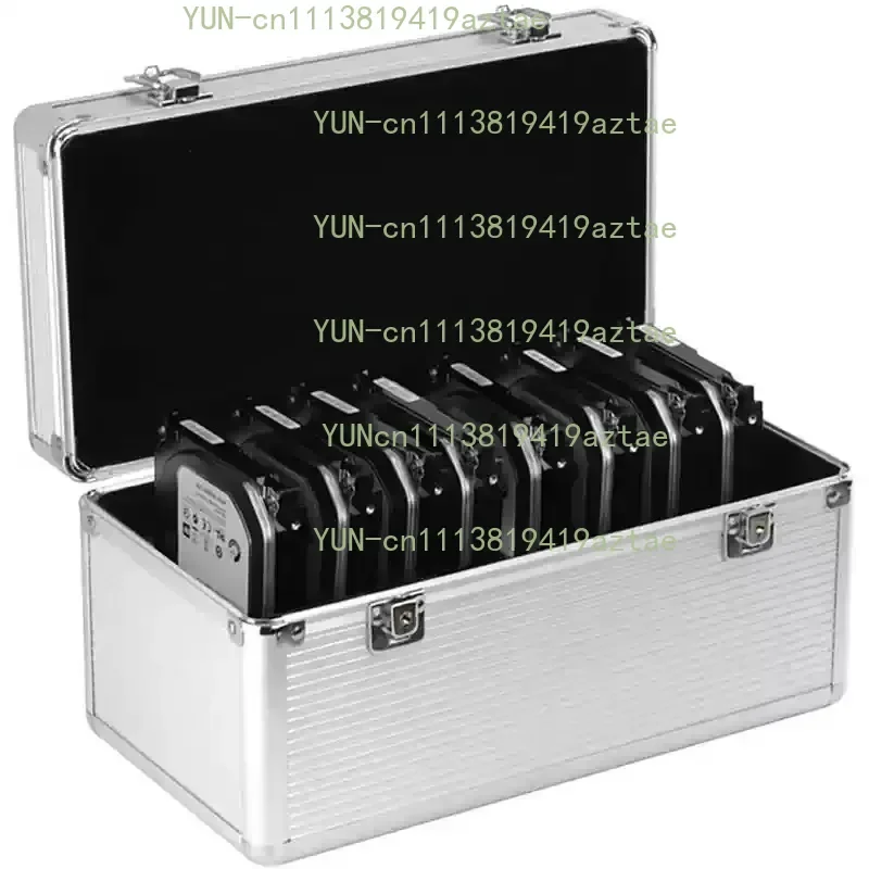 3.5 inch aluminum hard disk protection box storage box 10/14/20 grain storage with lock and key protection
