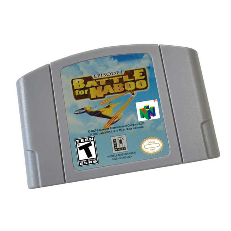 Game Card Cartridge System Console for N64 64 US Version -Str-Was-Episode-1-Battle-for-Naboo