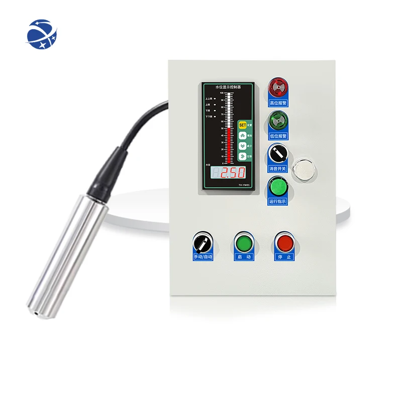 YUNYI Tank Water Submersible Level Controller for level measurement with Alarm 4-20ma Output 0-5v Analog RS485 Liquid Level Sens