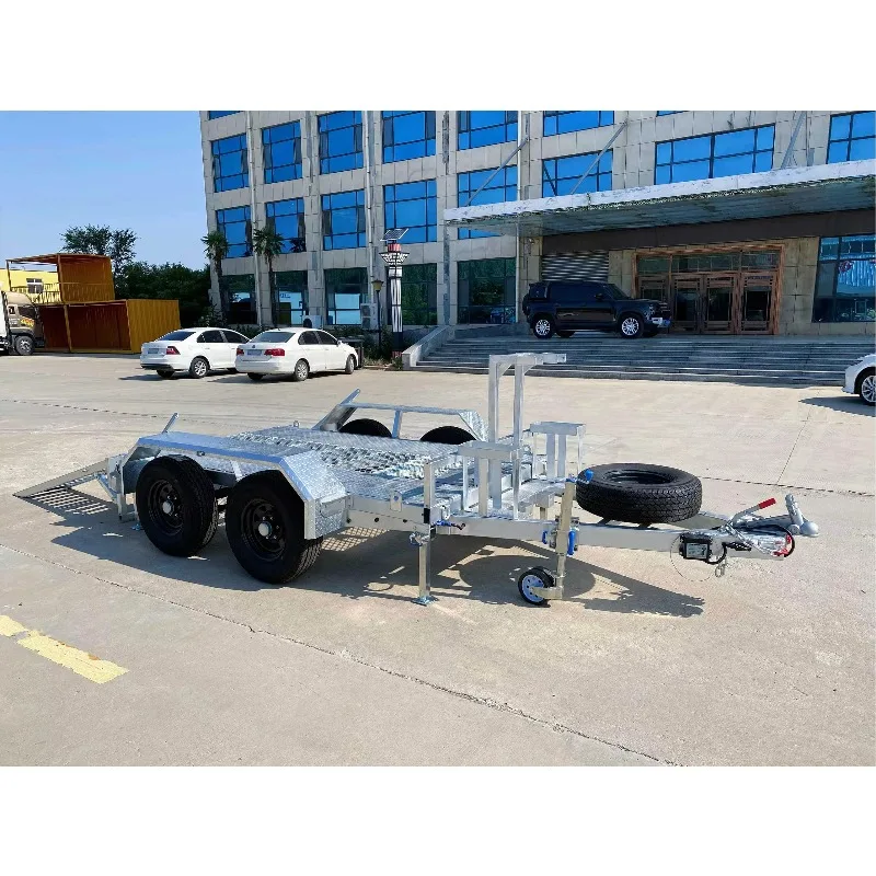 The new 8-by-5-foot hot-dip galvanized agricultural excavator trailer is extremely durable