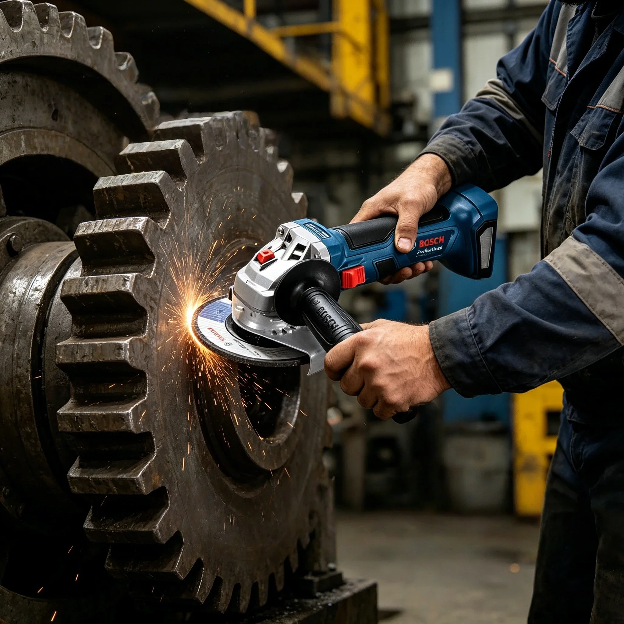 Bosch Professional GWS 18V-8 Cordless Angle Grinder, Dependable Power for Multi-scene Cutting & Sanding