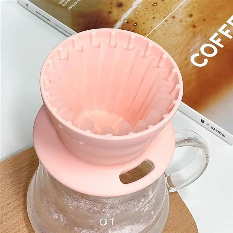 ABGH-Silicone Foldable Filter Cup Portable Coffee Filter Cup Cake Coffee Filter