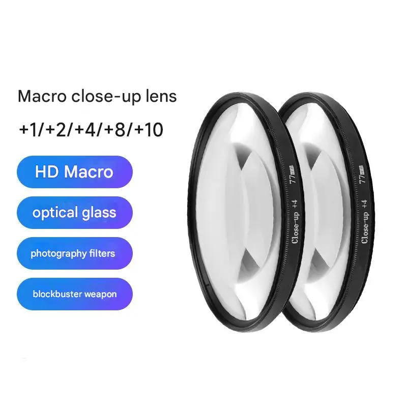 

Close-up Macro Lens Filter for SLR Cameras & Smartphones - High-Precision Magnifying Filter for Macro Photography