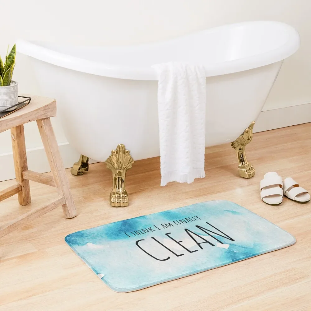 

I Think I Am Finally Clean Bath Mat Kitchen Carpet External Entrance Doormat Mat