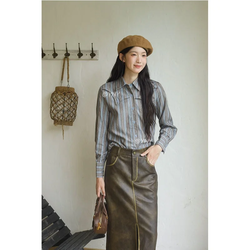 

Slimming Effectiven Sweet And Spicy irt A-Line Skirt Two-Piece Set for plus Size Women Ele Autumn Faion