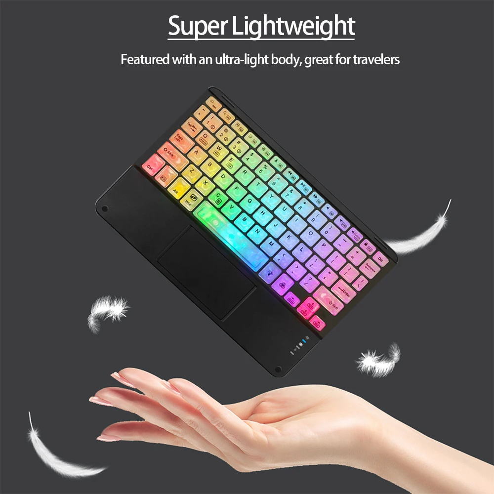 Wireless Backlight Keyboard And Mouse With Touchpad For Apple Huawei Samsung Xiaomi Rechargeable Ultra-Thin Tablet Teclado