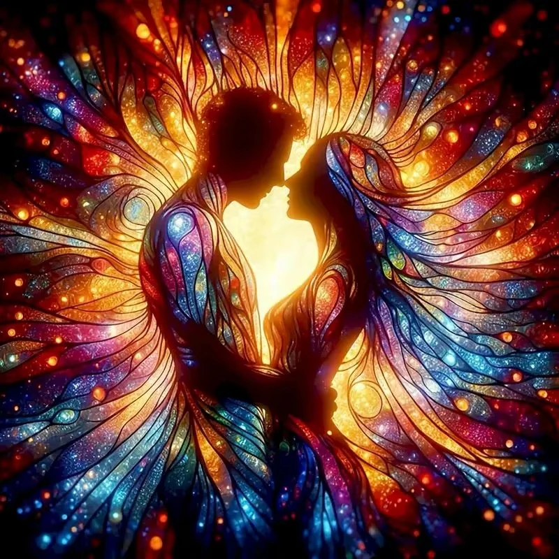 

Lovers Embrace 500PCS/1024 PCS Jigsaw Puzzles Challenging Family Activity Game for Gameroom Bedroom Home Decor