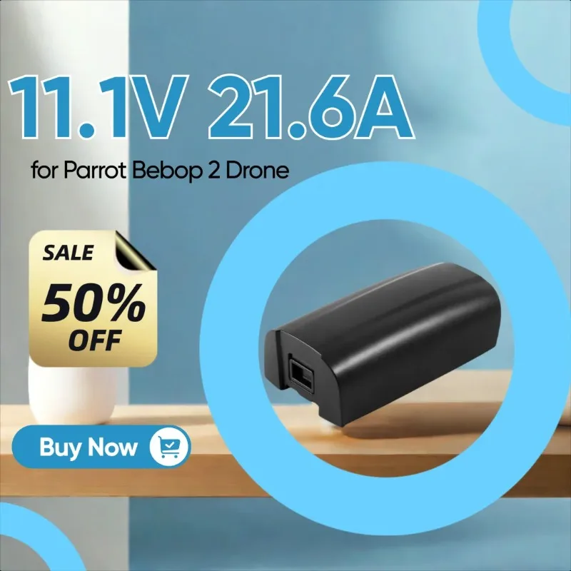 

New 11.1V 21.6A 3100mAh High-capacity Battery for Parrot Bebop 2 Drone