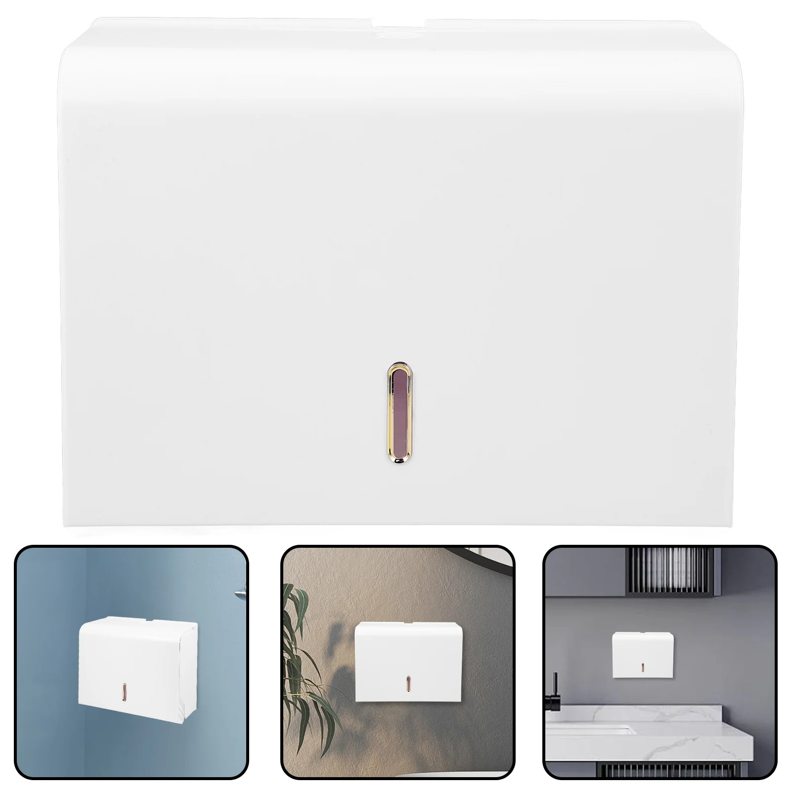 

Stainless Steel Hand Paper Towel Holder Wall Mounted Bathroom Tissue Dispenser For Home Toilet Restroom Use Modern