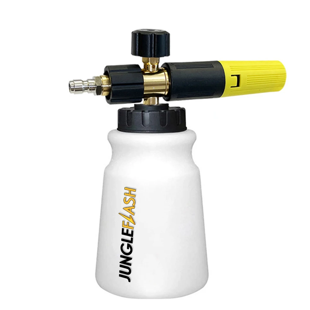 Jungleflash Pro Sneeuw Foam Gun 1/4 Quick Connect Met Schuim Kanon Quick Connector Ook Fit Voor Karcher K1700 K1800