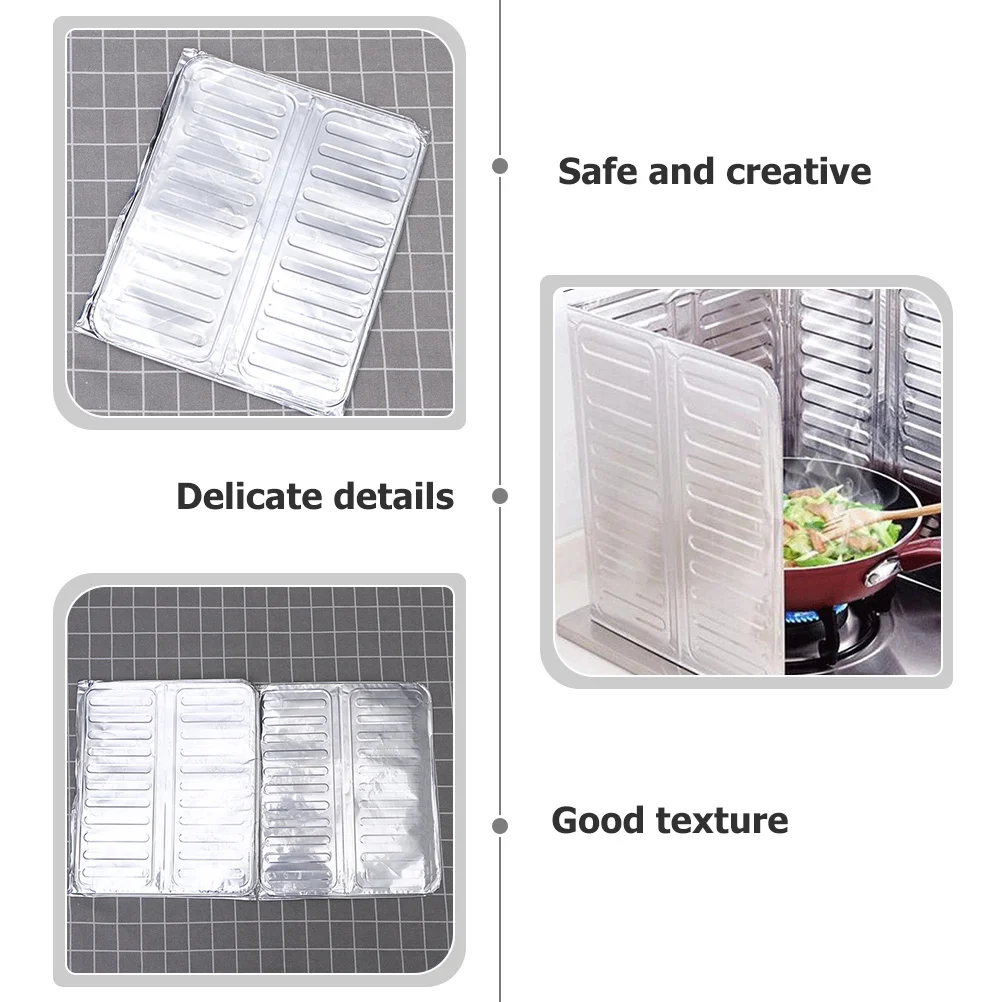 

Oil Splatter Guard Foldable Kitchen Shield Stove Top Grease Screen Protective Backsplash Frying Pan Splatter Screen