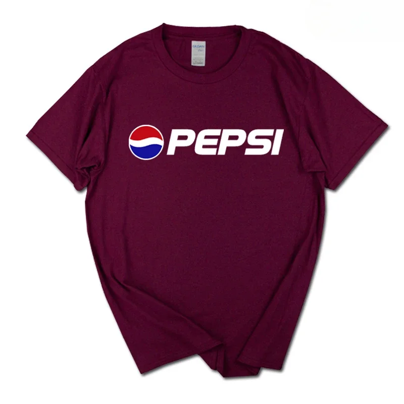 Sommer Neues Trendiges Marken-INS-Pepsi-Cola-Partner-T-Shirt Sprite Coca-Cola Herren- und Damen-Loose-Fit Baumwoll-Paar-T-Shirt mit Kurzen Ärmeln Y2k – Detail 8