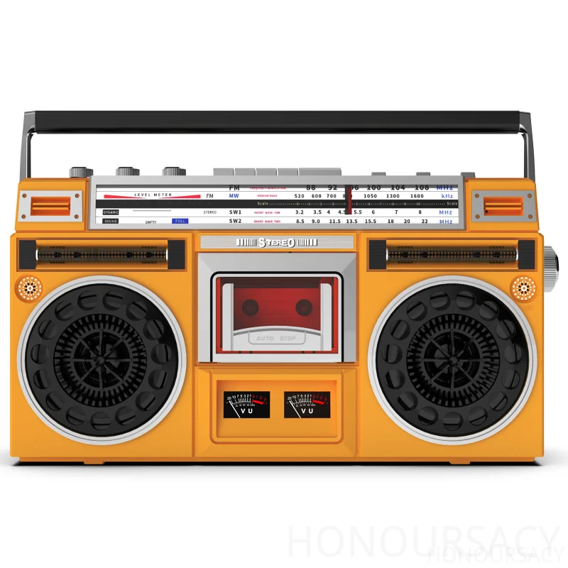 

Ретро портативный кассетный плеер HIFI стерео Bluetooth 5,0 динамик ностальгический магнитофон для AC DC мощность FM-радио магнитофон