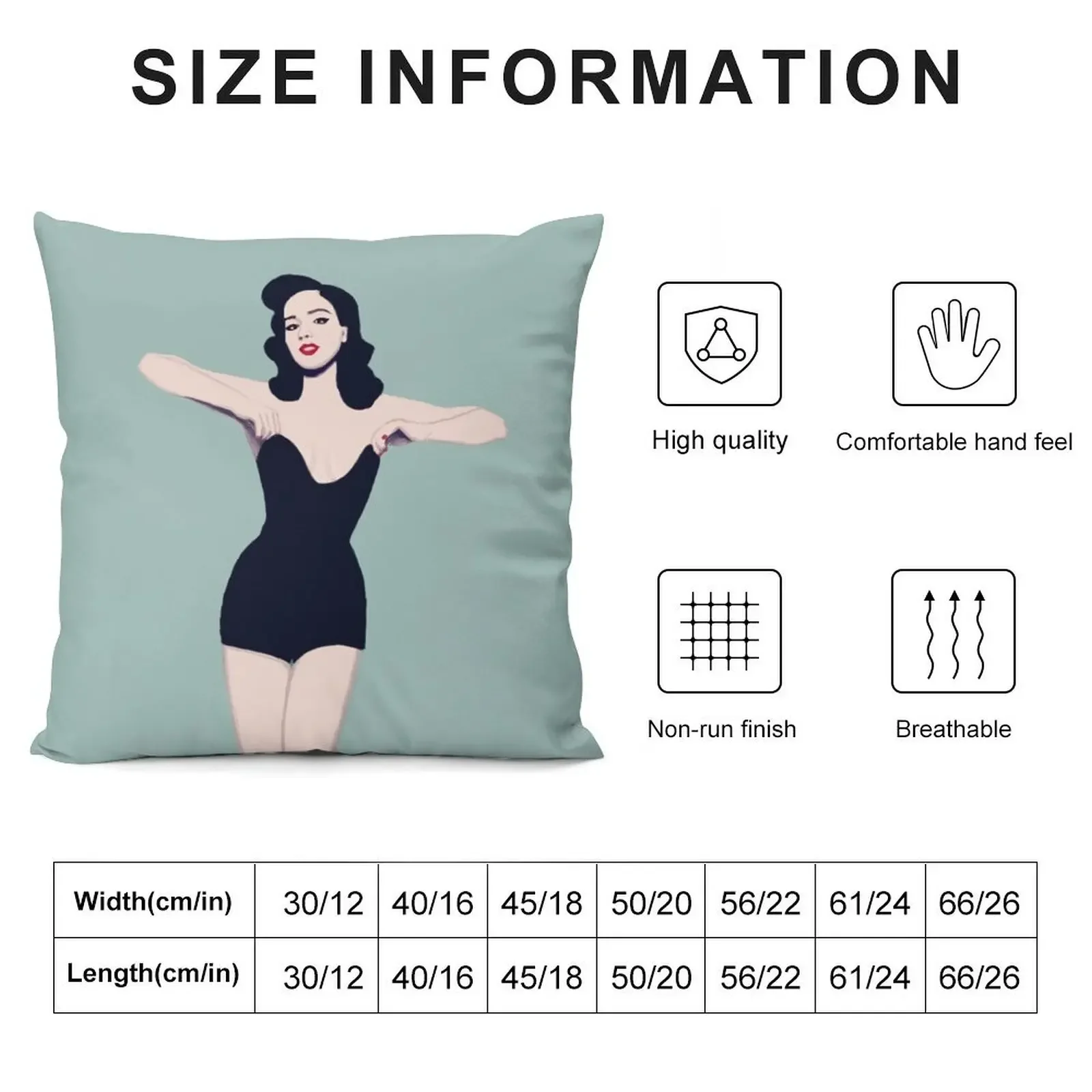 Dita Von Teese Burlesque Throw Pillow Pillow Covers Decorative Decorative pillowcase pillow