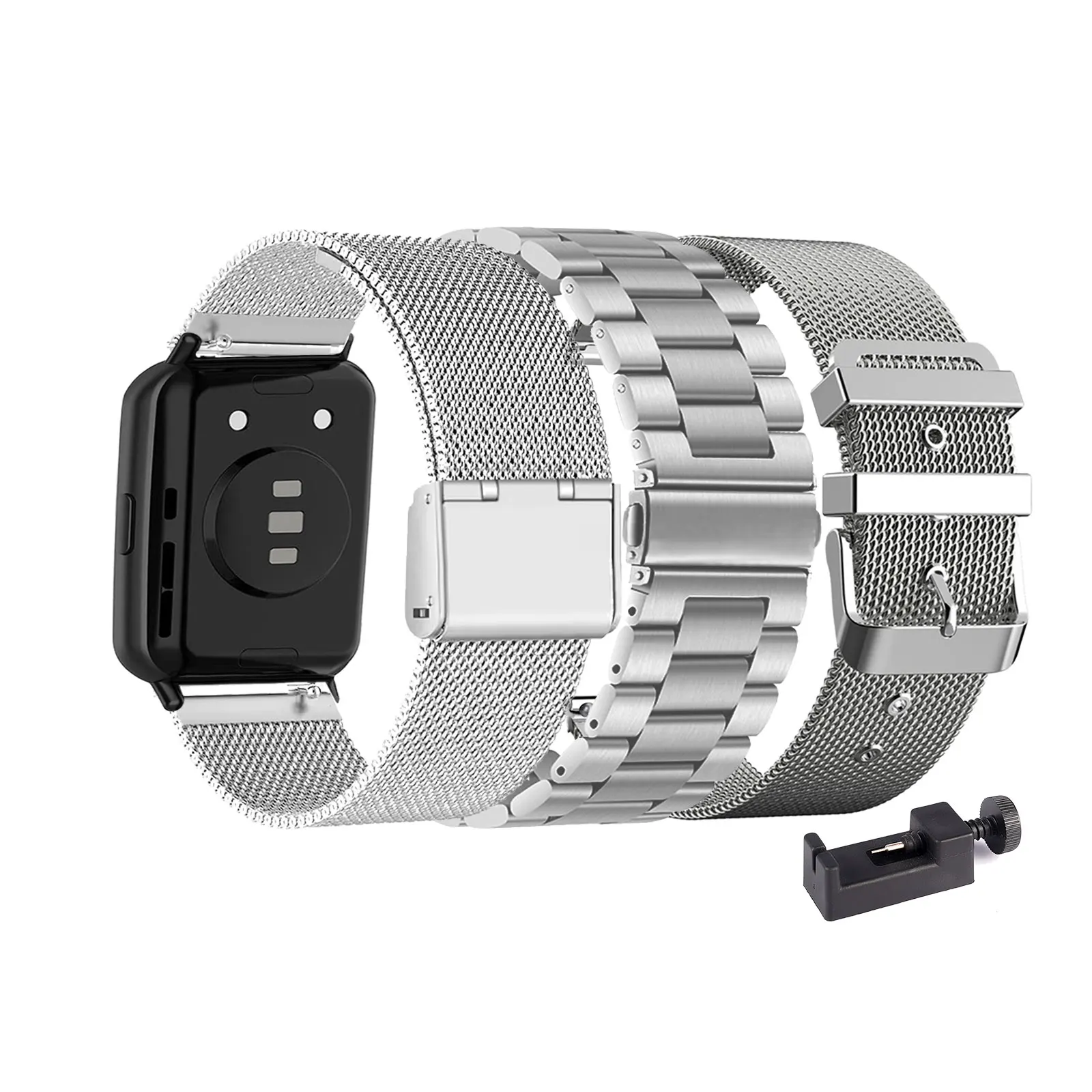

3pcs Metal Bands for Huawei Watch Fit 2/Elegant/Active/Classic Strap for Men and Women