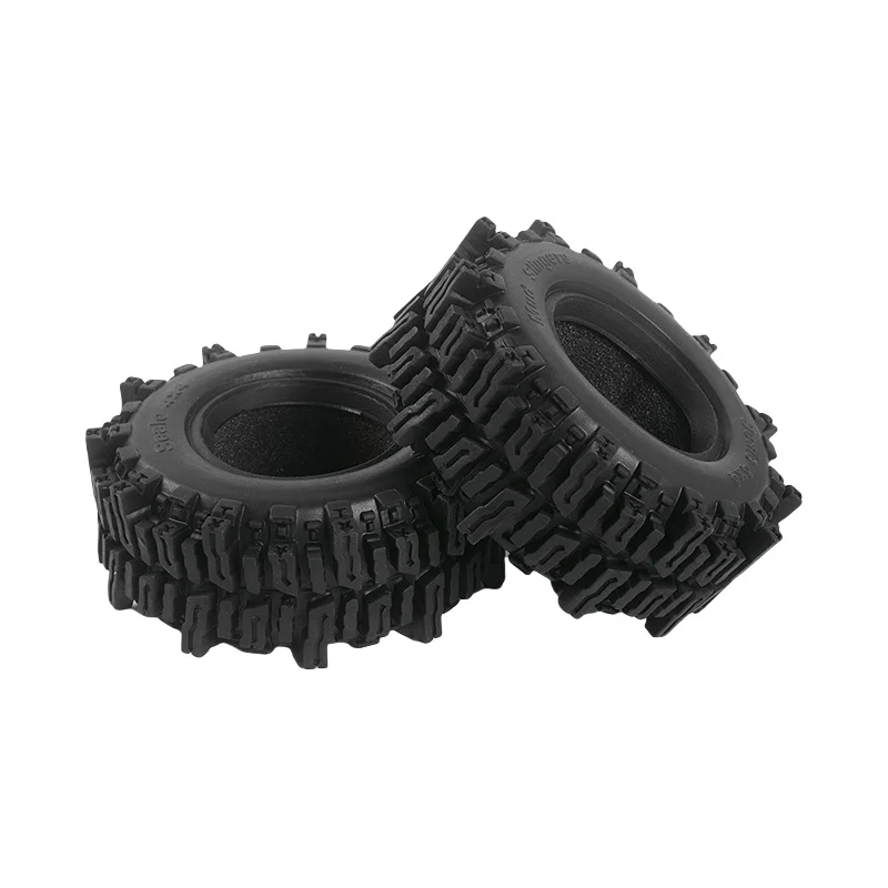 

Mud Slingers 1.9" Tires 2pcs fit to Scale 1/10 Off Road 4X4 Truck Ford F350 RC4WD Trail finder 2 Mojave Land Cruiser FJ40 Hilux