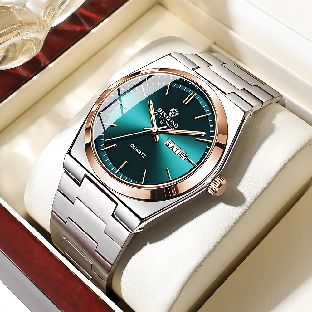 

2025 Casual Business Fashion Quartz Wristwatches Gold Movement Clock Men Luxury Watch Automatic Watches Mens Gifts Reloj Hombre