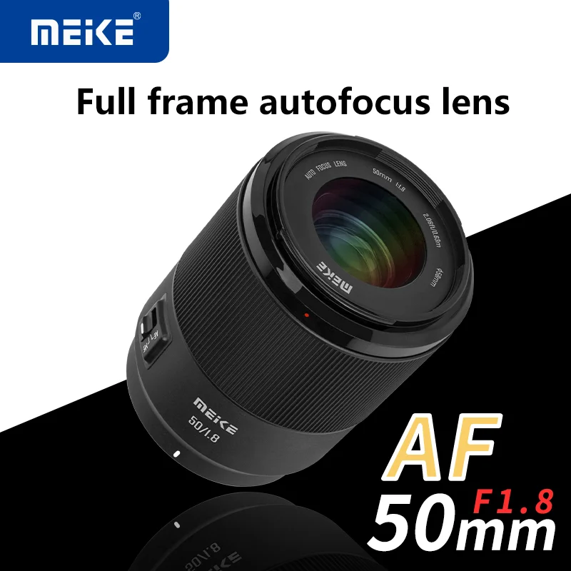 Meike 50mm F1.8 Auto Focus Lens Full Frame Large Aperture For Sony E Nikon Z ZFC Z Z6 Z7 Z50 Z5 Z6II Z7II Z9 Mount Cameras