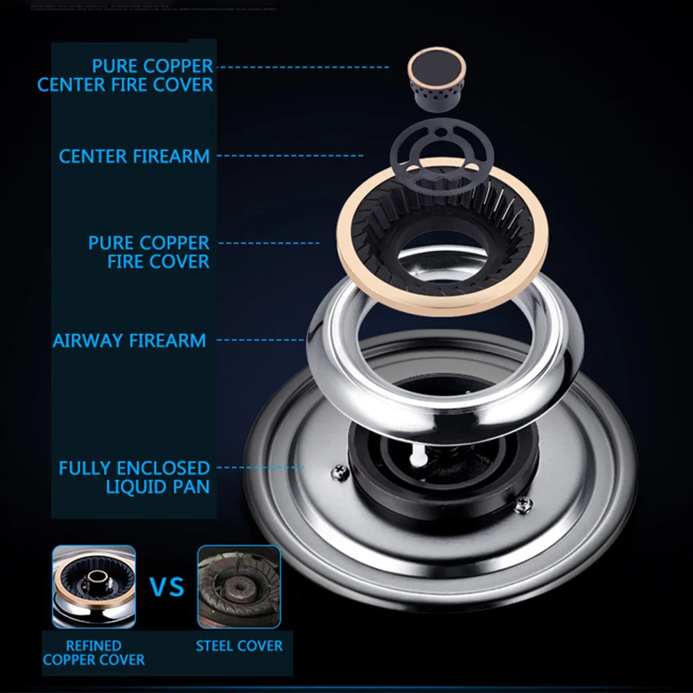 주방 전기 호브 가스 스토브 겸용 내장형 인덕션 쿠커 가정용 가스 스토브 인덕션 쿠커