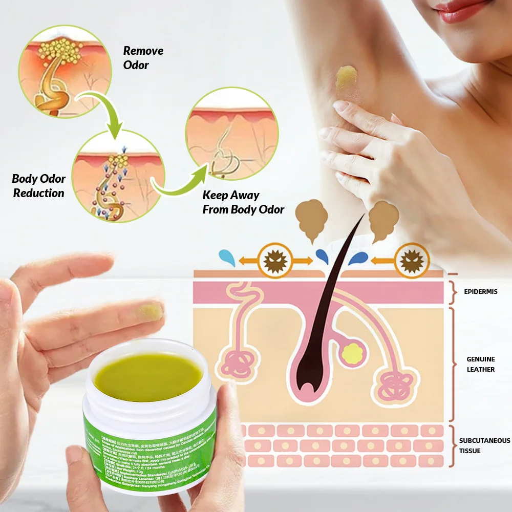 ครีมกำจัดกลิ่นกายใต้วงแขน กำจัดกลิ่นไม่พึงประสงค์จากการเหงื่อ ระงับกลิ่นกาย ให้ความสดชื่น กลิ่นหอมติดทนนาน ดูแลรักษาผิวกาย