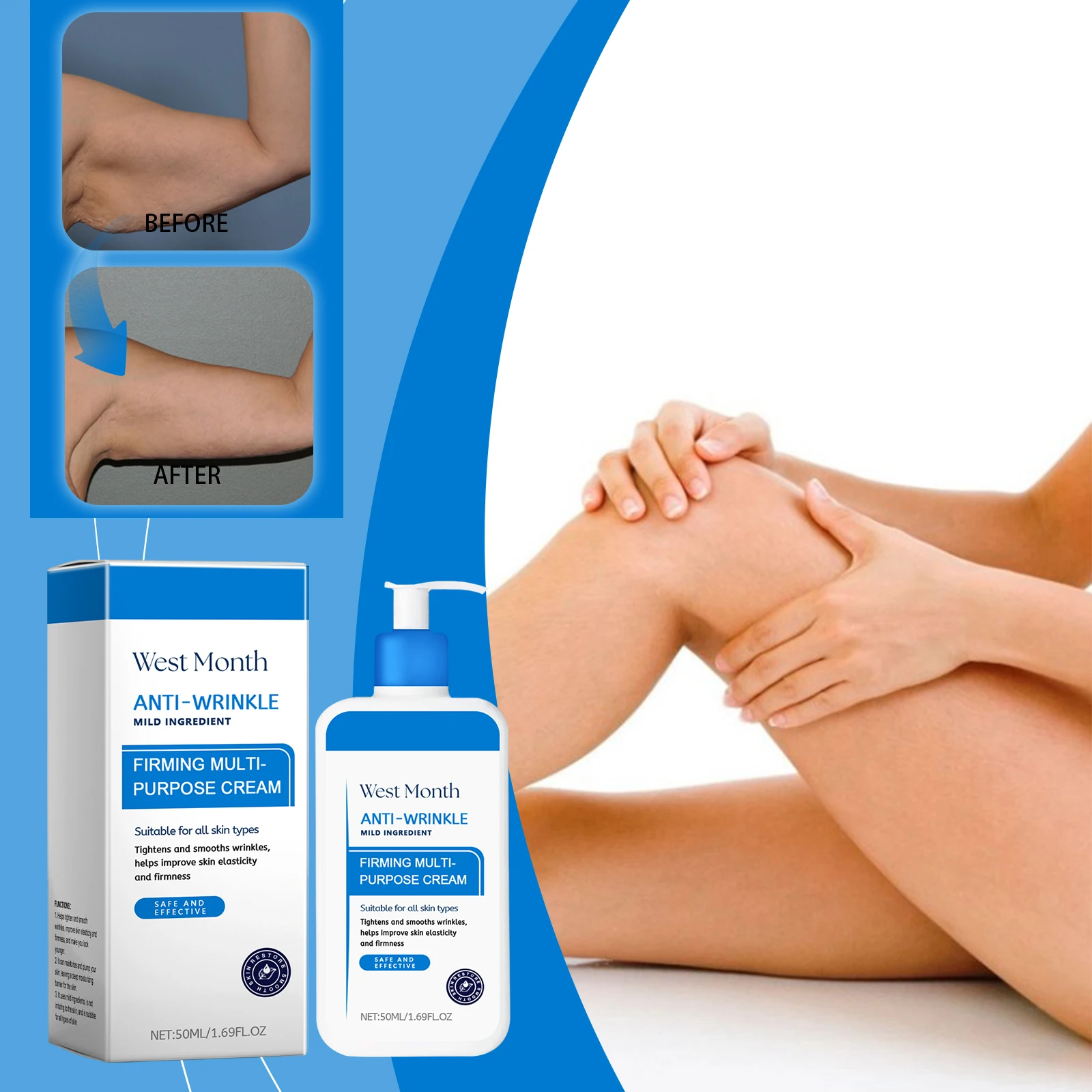 Firming Multi-purpose Cream Tightens and Smooths Wrinkles,helps Improve Skin Elasticityand Firmness