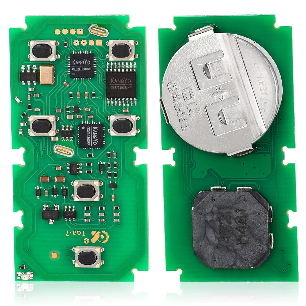 DIYKey-スマートリモートキーフォブ,キーレスエントリー,6ボタン,id74チップ,fcc: hyq14adr board: 5691,トヨタシエナ2011-2019, 314.3mhz