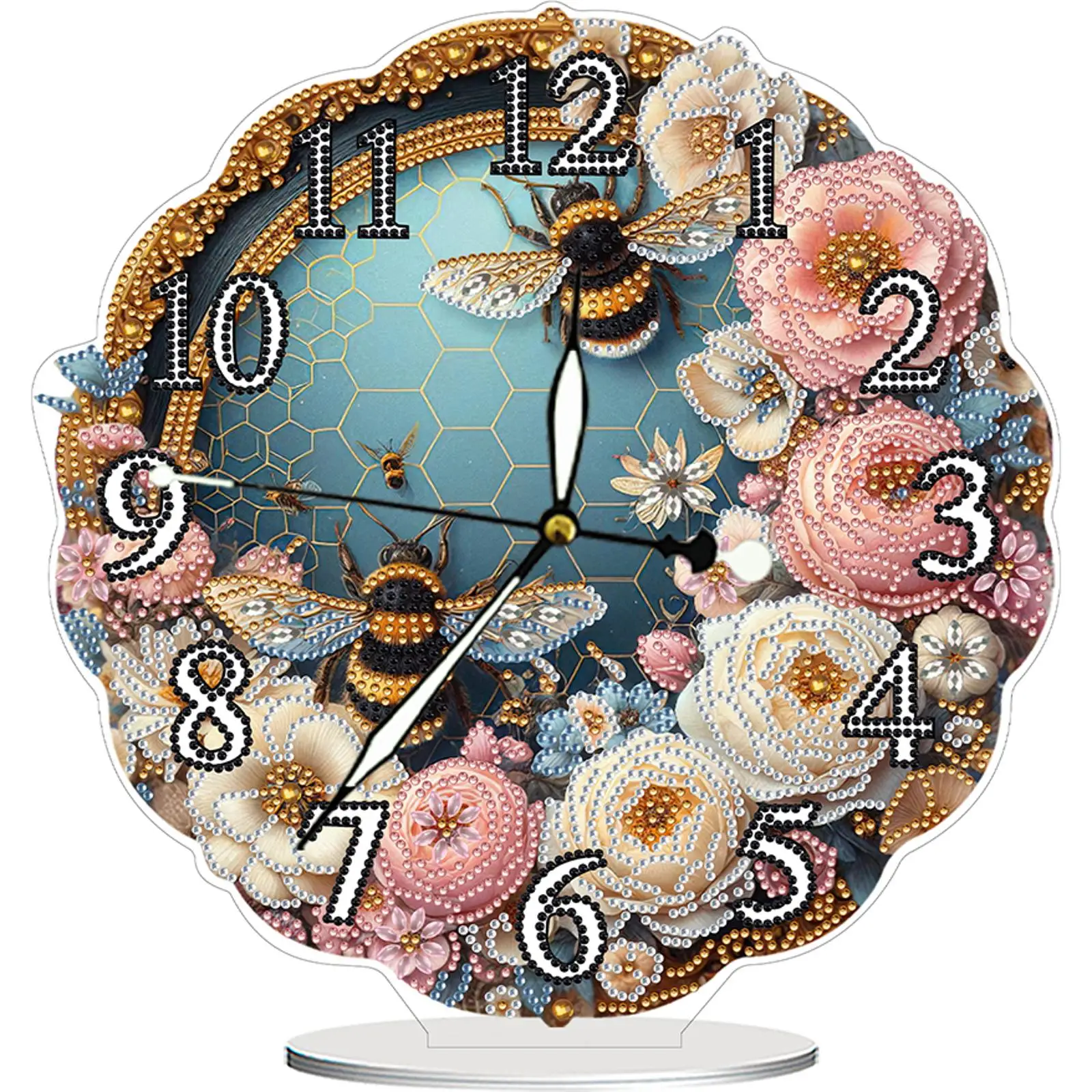 

Набор для творчества: акриловые часы-украшение в форме цветка с алмазной вышивкой