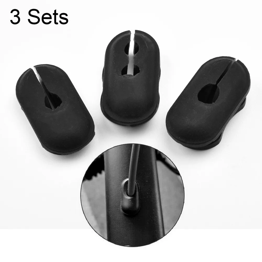 

3Pcs/Set Electric Scooter Dust Plug For Ninebot Max G30 Sealed Pole Brake Port Black Card Line Silicone Sleeve Replacement