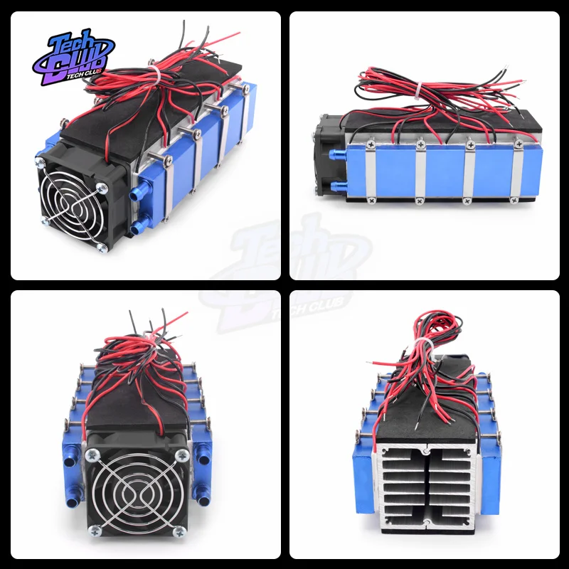 12V 576W 8 Chip DIY Thermoelectric Cooler Radiator Low Noise Refrigerators TEC1-12706 Home Peltier Refrigeration Accessories