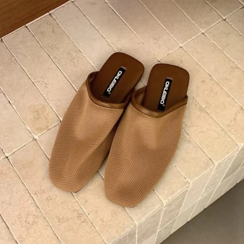

Summer 2026 Mesh Women Slippers Comfortable Breathable Casual Flat Slides Lightweight Fashion Women Sandals Clogs Pantuflas