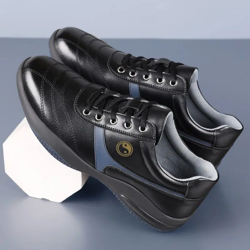 

Professional Traditional Kung Fu Shoes Comfortable Morning Exercise Martial Arts Shoe Lace Up Outdoor Sneakers for Men