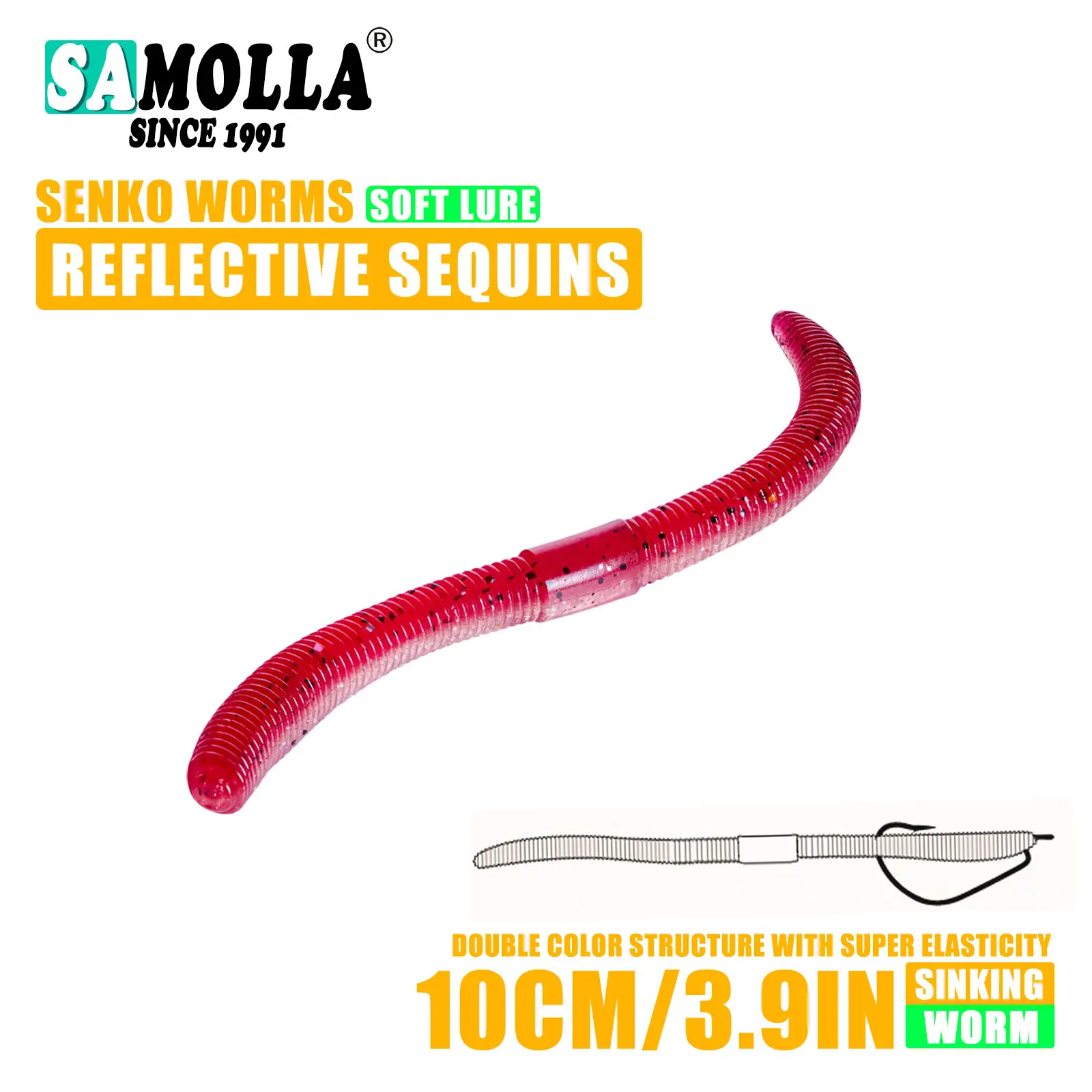 10 cm/14 cm 10/15 teile/beutel Weichen Köder Senko Wurm Wacky Stick Wurm Köder Leurre Souple wobbler Für Alle Fische Pesca Bass Angeln Locken